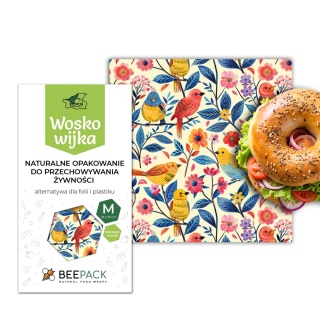 WOSKOWIJKA M (medium size) PTASZKI 25x25 cm