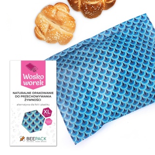 WOSKOWOREK FALE - ekologiczny worek XL 36x32 cm