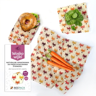 ZESTAW WOSKOWIJEK LISKI (3 woskowijki S+M+L)