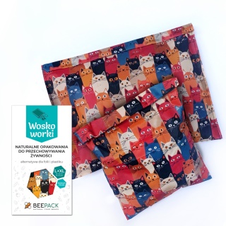ZESTAW WOSKOWORKÓW KOTY (2 woskoworki L+XL)